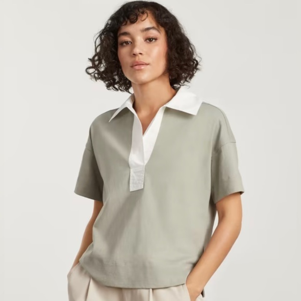 Everlane relaxed fit cotton polo shirt